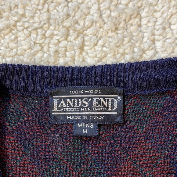 Vintage Lands’ End 100% Wool Sweater Vest - Picture 3 of 5